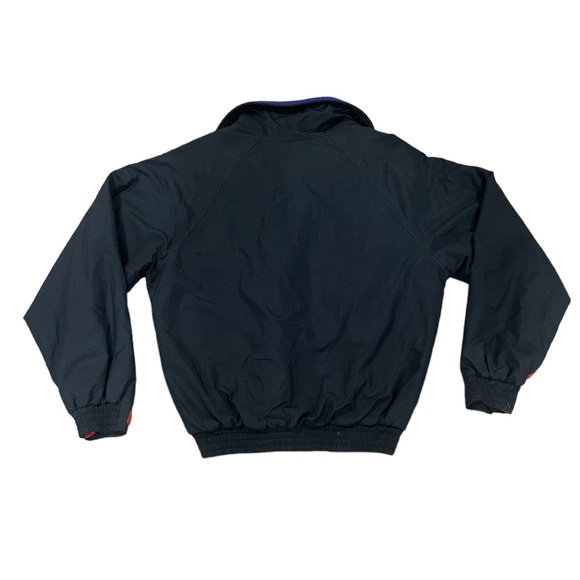 Vintage Land's End Jacket Medium Black Purple Red - Picture 4 of 6